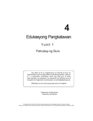 K TO 12 GRADE 4 TEACHER’S GUIDE IN PE (Q1.